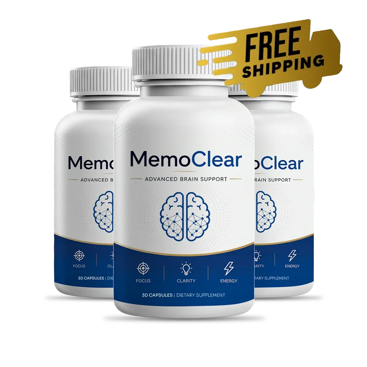 Memoclear 3-bottle package with free shipping
